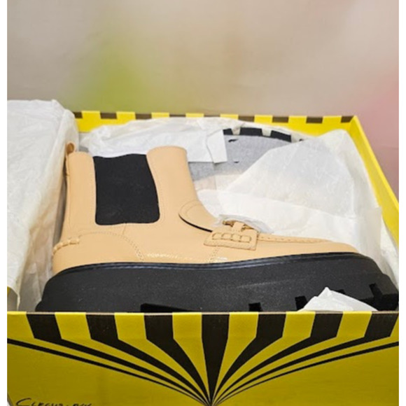 Circus NY By Sam Edelman Women's Brooks Boots Size 9.5 Blonde Patent NWT - Picture 5 of 6